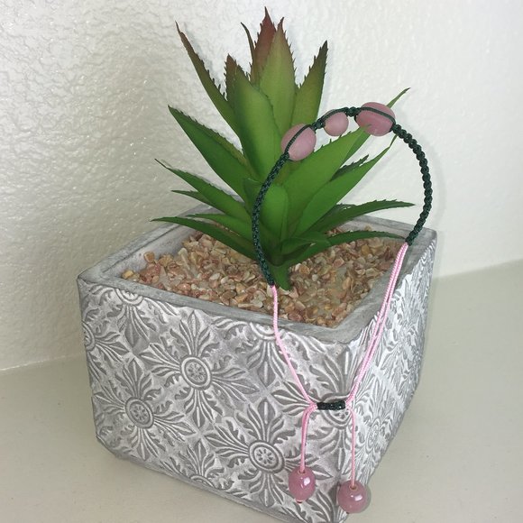 Handmade Chinese Knotting Bracelet W/ Glass Beads - Picture 5 of 8